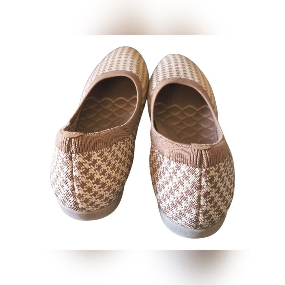 Vivaia Ballet Flats Round Toe Claire 42, 11 US Houndstooth Comfort Packable - Picture 8 of 9